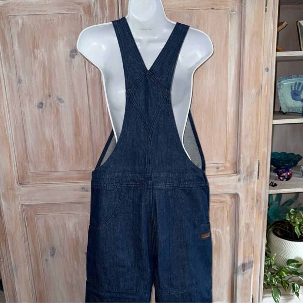 Patagonia Women’s Organic Cotton Steel Forge Denim Overalls Workwear XS NEW - Picture 4 of 13